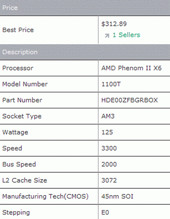 phenom II X6 1100T 